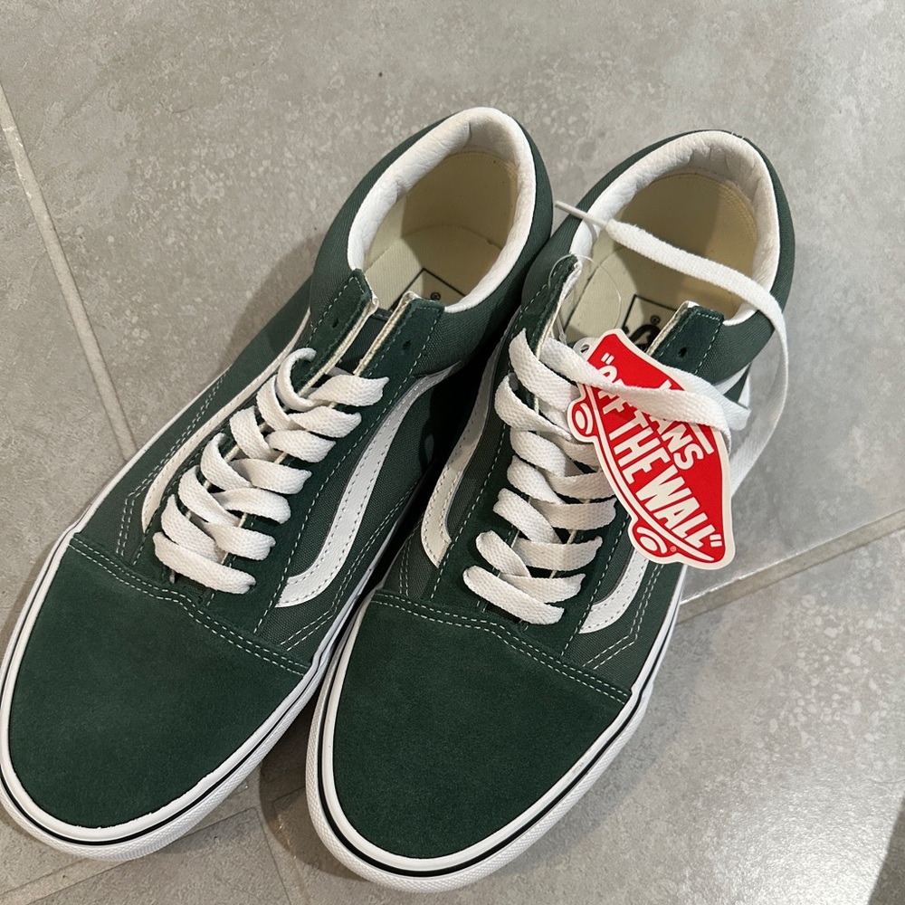 Green vans shoes